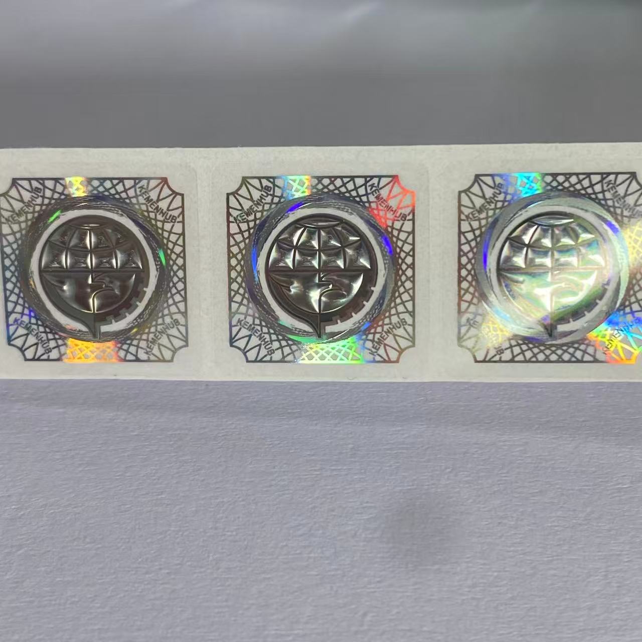 Security Silver Wash Aluminum Hologram Sticker Roll